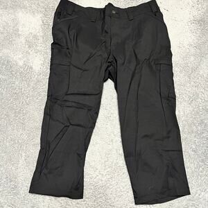 Duluth Trading Pants Womens 18W Black Dry on the Fly Capris Cargo UPF50 46711